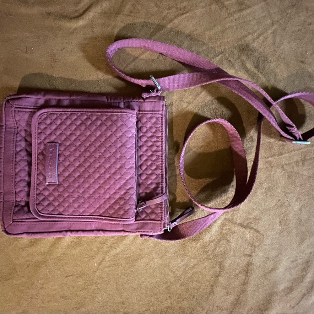 Vera Bradley Quilted Crossbody Bag in Mauve